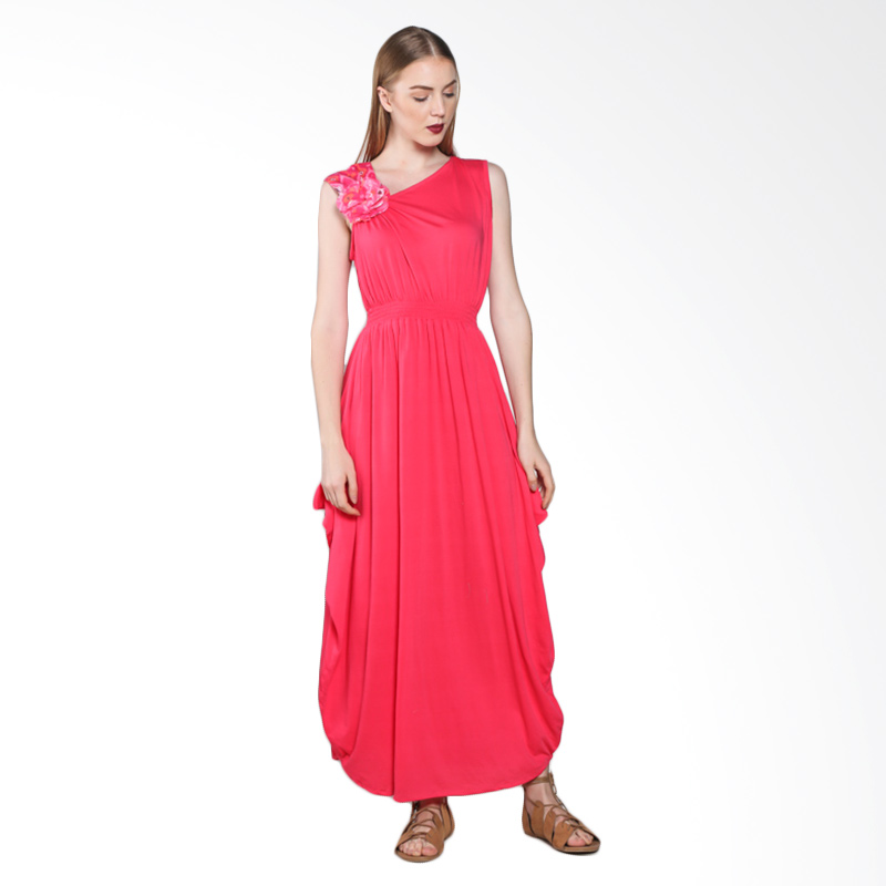 Truna Mimosa Long Dress - Hot pink