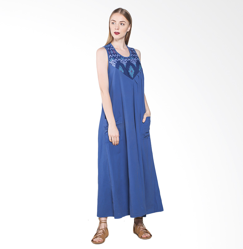 Truna Padma Long Dress - Blue
