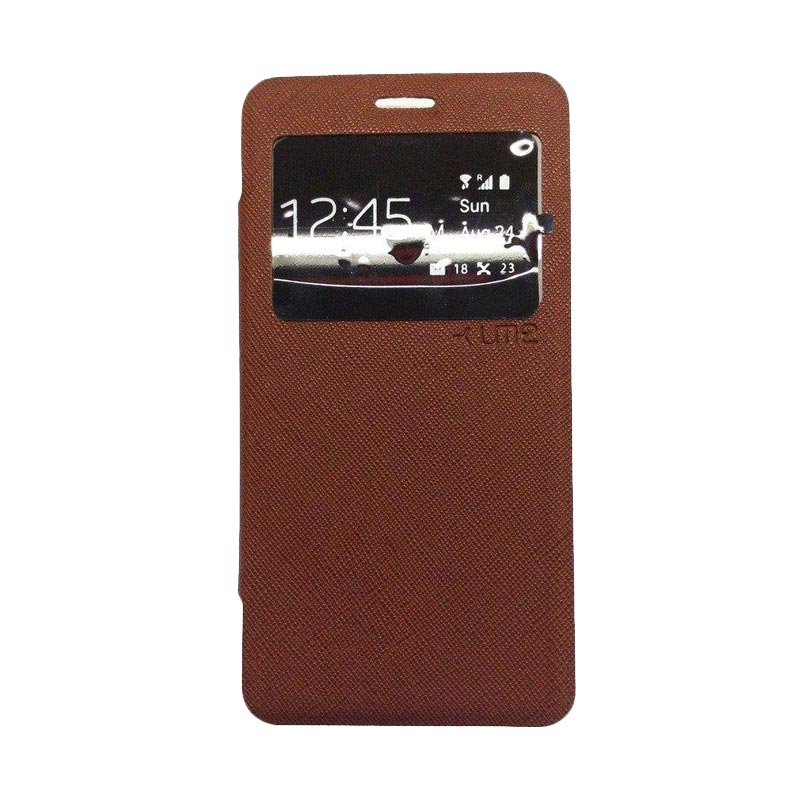 jual ume flip cover casing for lenovo a7010 coklat jual ume flip cover casing for lenovo a7010 coklat