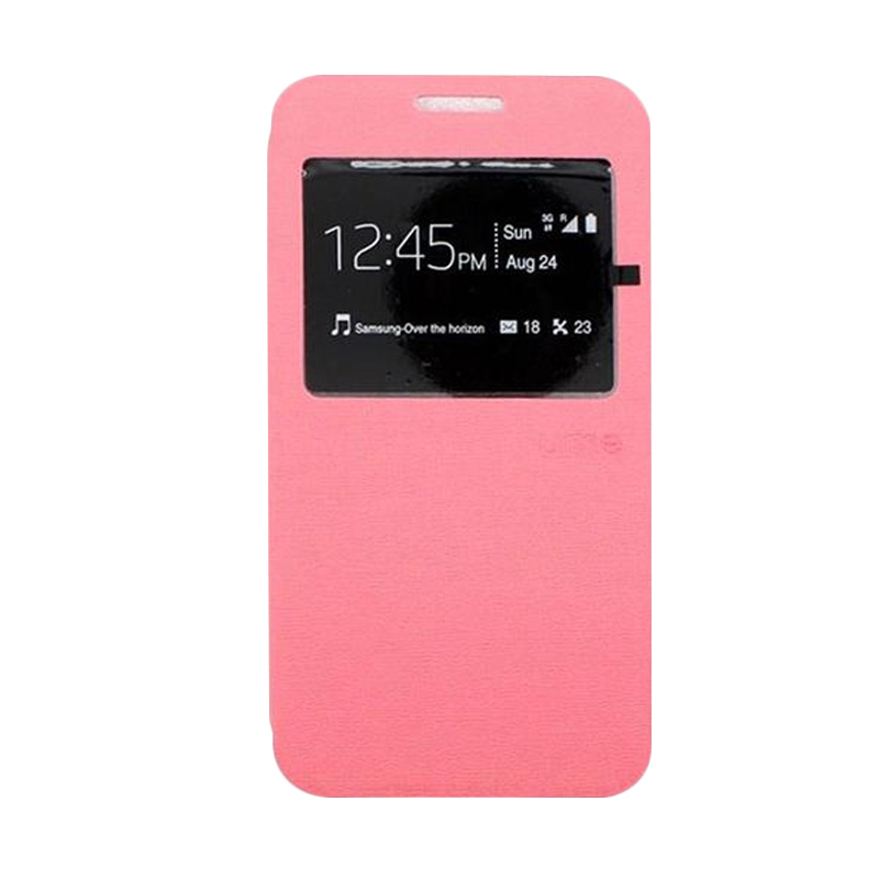jual ume flip cover casing for xiaomi redmi note pink jual ume flip cover casing for xiaomi redmi note pink