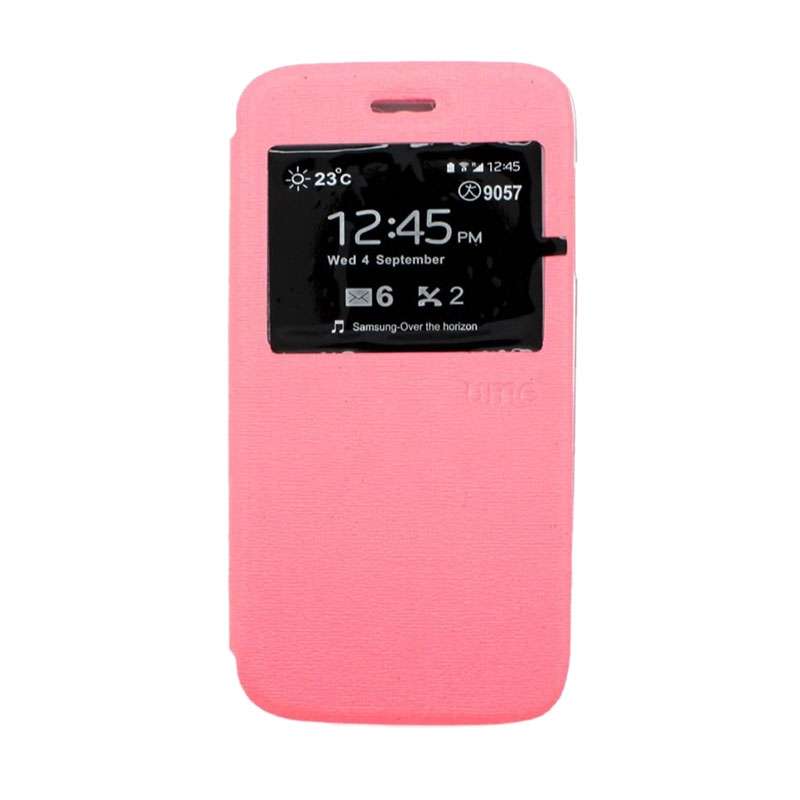 jual ume leather flipcover casing for vivo y51 pink jual ume leather flipcover casing for vivo y51 pink