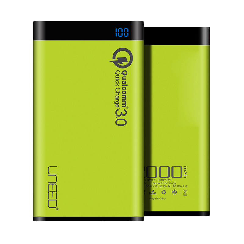 Jual Uneed Quickbox Quick Charge 3.0 Powerbank [12000 mAh 