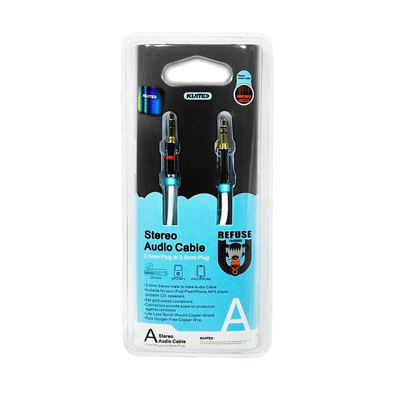 Jual KUMO Stereo/Aux Cable 3.5mm 5m Alumunium Casing with