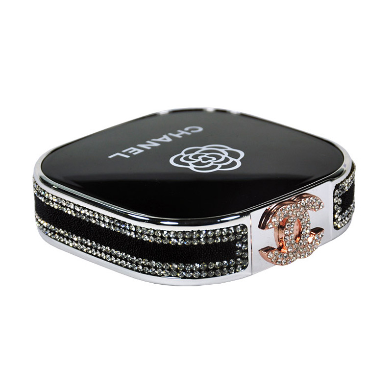 Jual Unicorn Mobilstrar Chanel With Swarovski Black Powerbank
