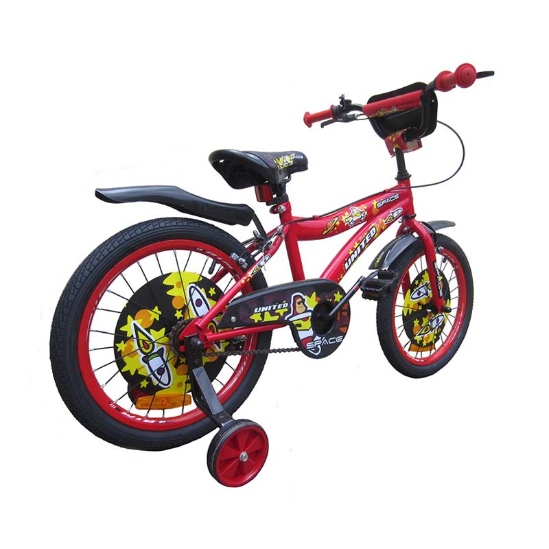 Jual United  Space Sepeda  Anak  Merah 18  Inch  Terbaru 