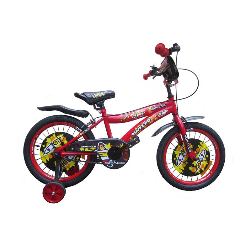 Jual United  Space Sepeda  Anak  Merah 18  Inch  Online 