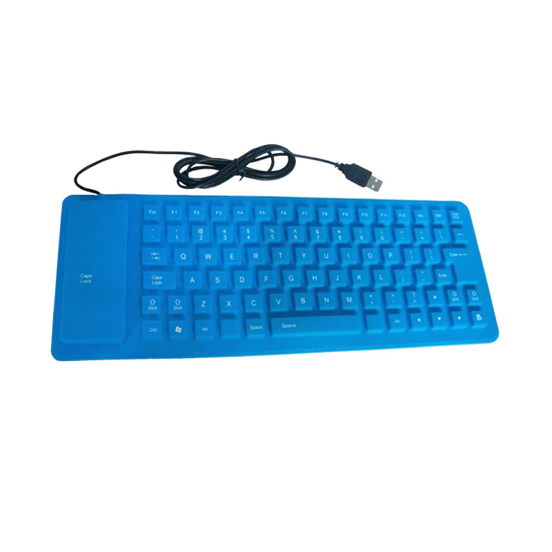 Promo Universal USB Flexible Keyboard Blue Diskon 63 di Seller