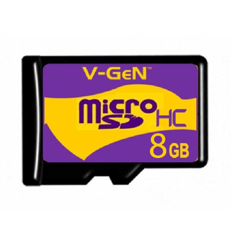 V Gen Micro SD Memory Card Hitam 8 GB .