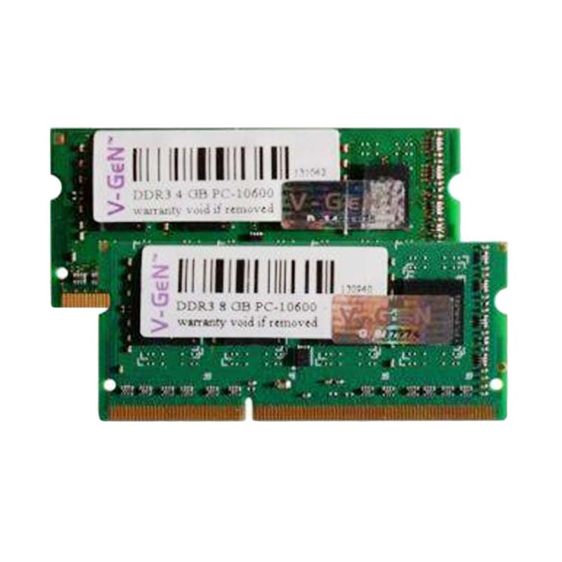 jual vgen sodimm 4gb ddr3l pc10600 memory ram for notebook jual vgen sodimm 4gb ddr3l pc10600 memory ram for notebook