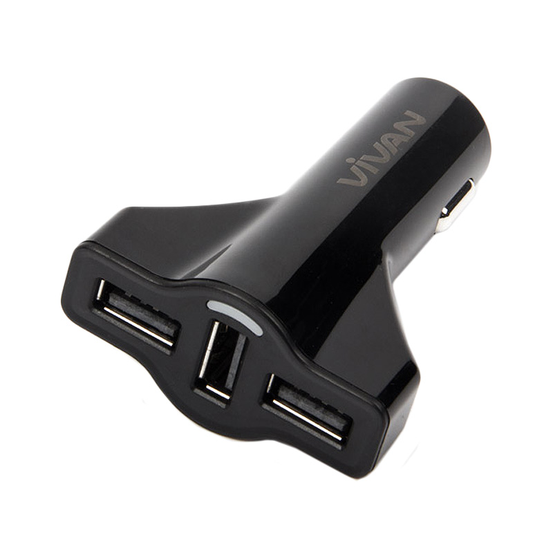 jual vivan cr03 rocket car charger hitam 3 usb ports 5 2 a harga kualitas jual vivan cr03 rocket car charger hitam 3 usb ports 5 2 a harga kualitas