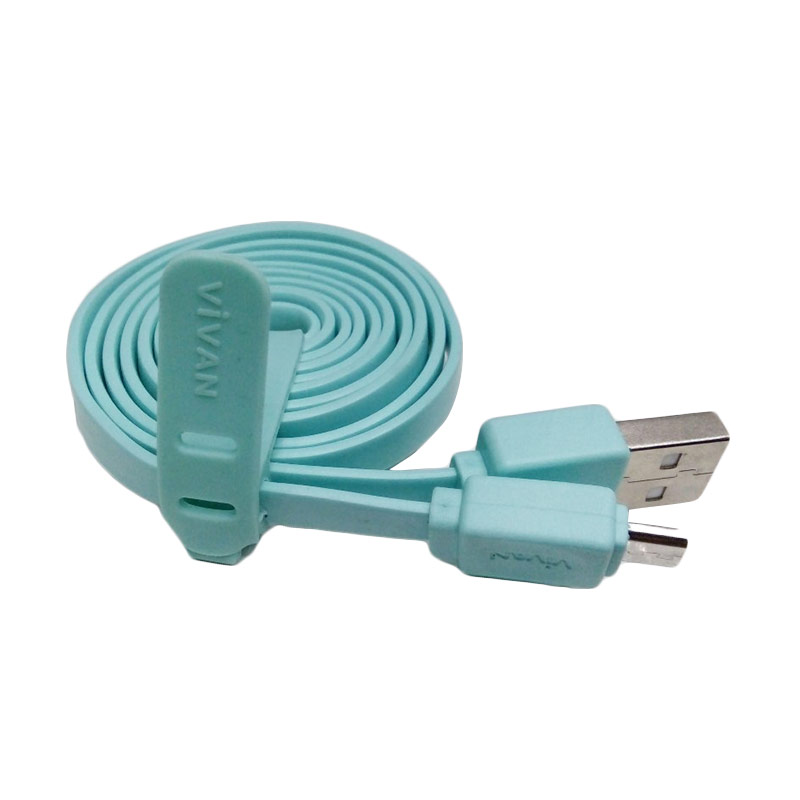 jual vivan csm100 micro usb kabel data pipih blue 100 cm harga kualitas terjamin jual vivan csm100 micro usb kabel data pipih blue 100 cm harga kualitas terjamin