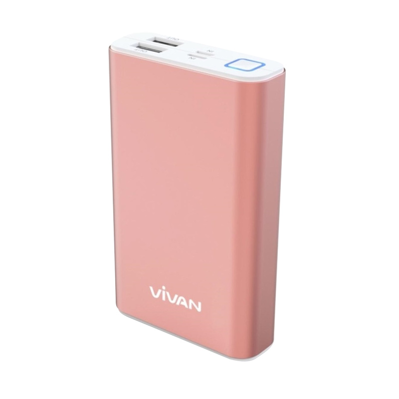 Jual Vivan M10 Powerbank - Rose Gold [10200 mAh/2 USB 