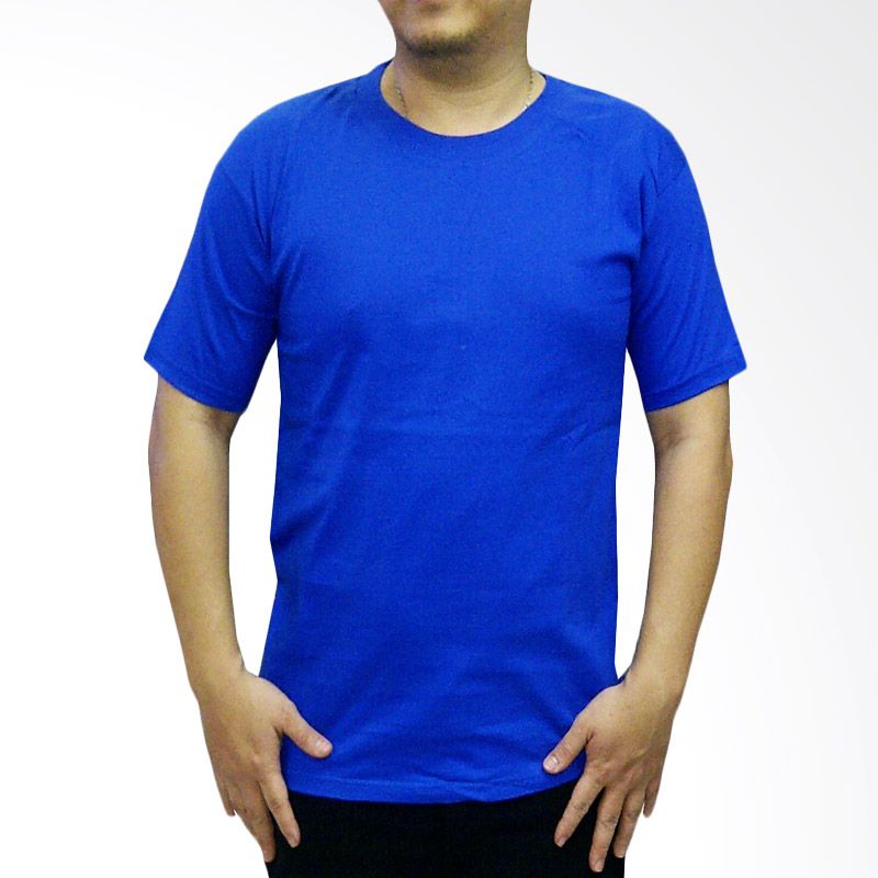 Jual VM Polos  O Neck Simple Biru  Benhur Kaos  Pria Online 