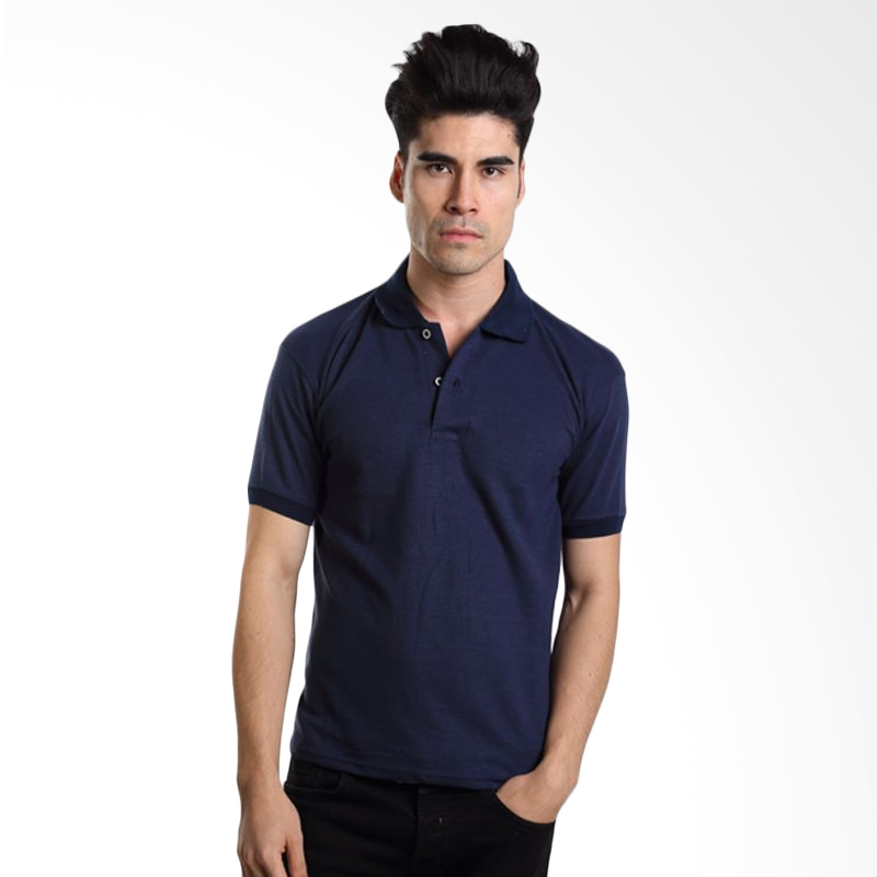 Jual VM Polos  Navy  Blue  Kaos  Polo  Pria Online Harga 