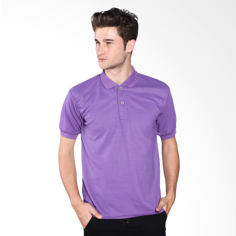 Jual VM Basic Kaos  Polos  Polo  Shirt Ungu  Online Harga 