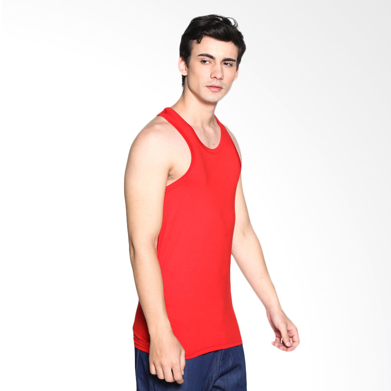 VM Kaos Polos Spandek Stretch Slim Singlet - Merah Extra diskon 7% setiap hari Extra diskon 5% setiap hari Citibank – lebih hemat 10%