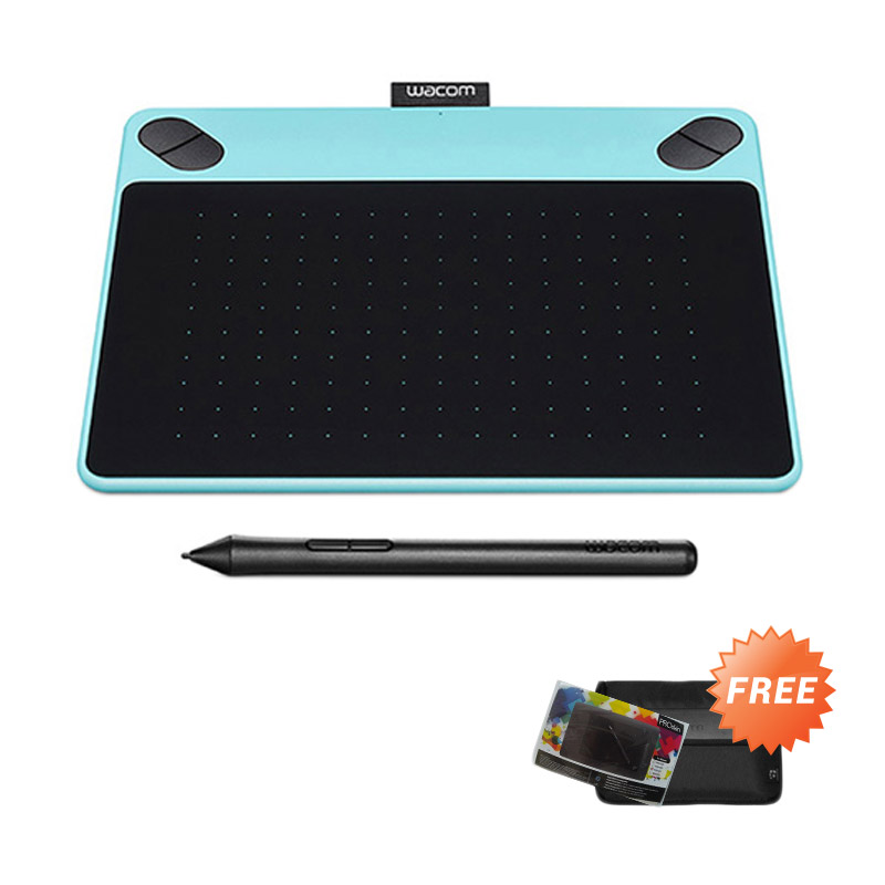 Wacom CTL-490/B0 Intuos Draw Small Mint Blue Pen Tablet