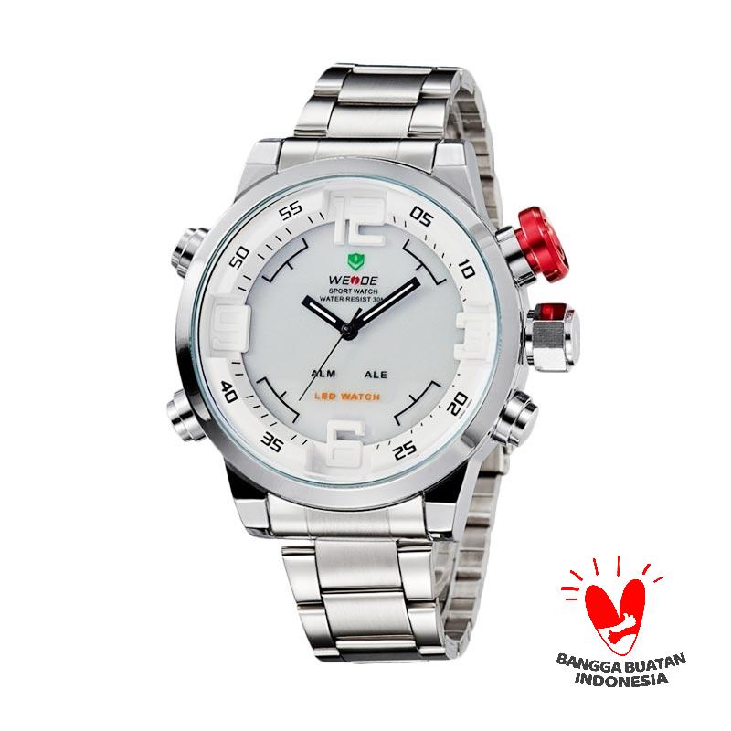 Weide Miyota WH-2309 Jam Tangan Pria - Silver