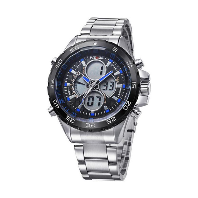 Harga Weide WH-1103 Jam Tangan Pria - Biru - PriceNia.com