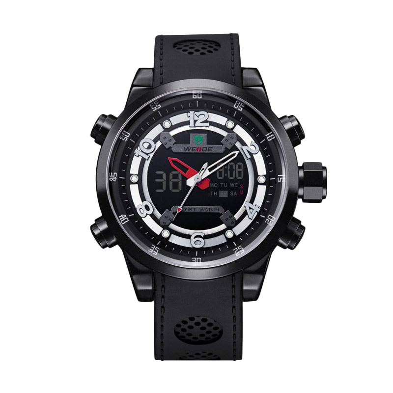 WEIDE WH-3315 Jam Tangan Pria - Hitam Putih