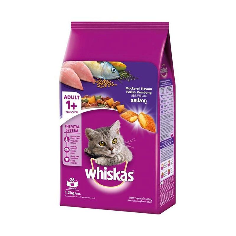 jual whiskas mackerel 1 2 kg makanan kucing dewasa jual whiskas mackerel 1 2 kg makanan kucing dewasa