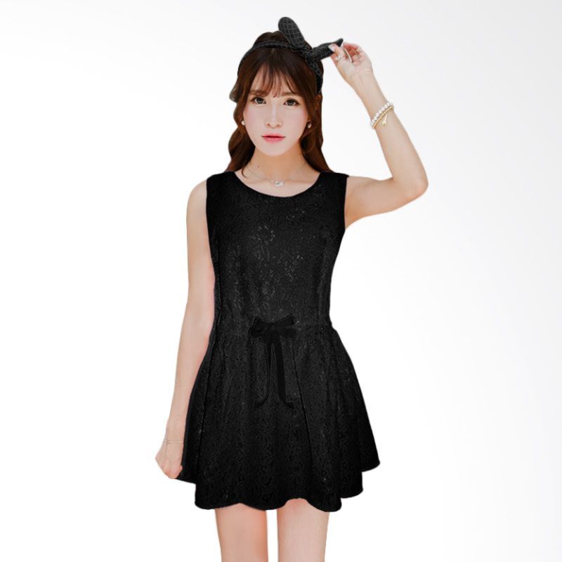 Artistic Taste Lace Black Dress