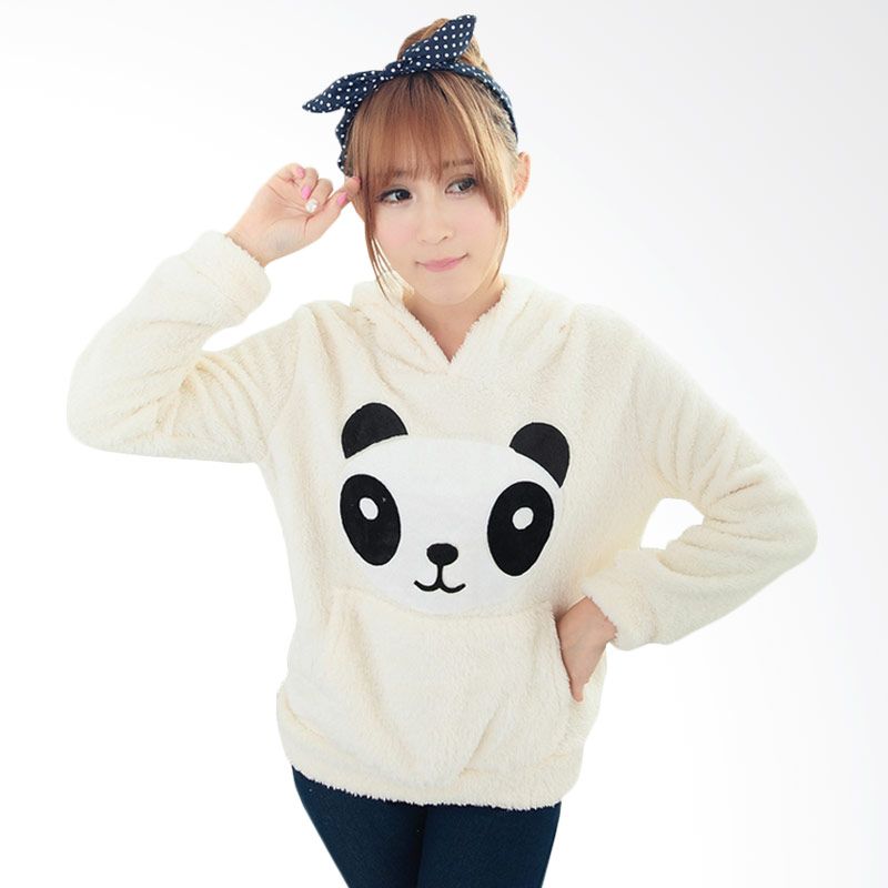 White Lotus Panda Fur WJ-209 Hoodie Sweater