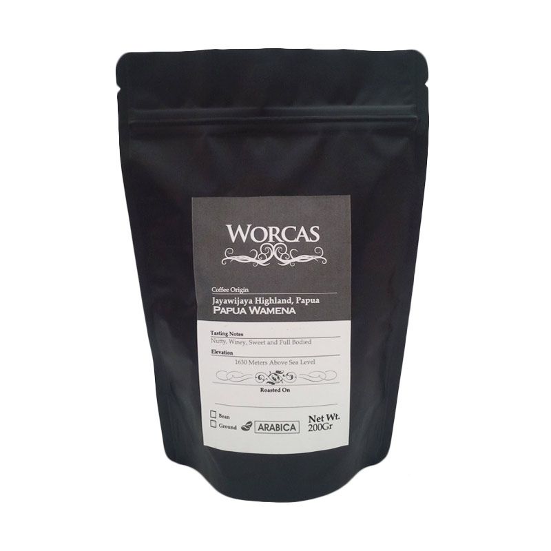 jual worcas arabika papua wamena 200 gr biji kopi jual worcas arabika papua wamena 200 gr biji kopi