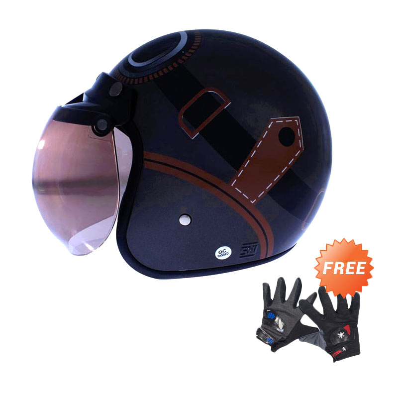 jual wto helmet retro bogo kacamata helm half abu jual wto helmet retro bogo kacamata helm half abu