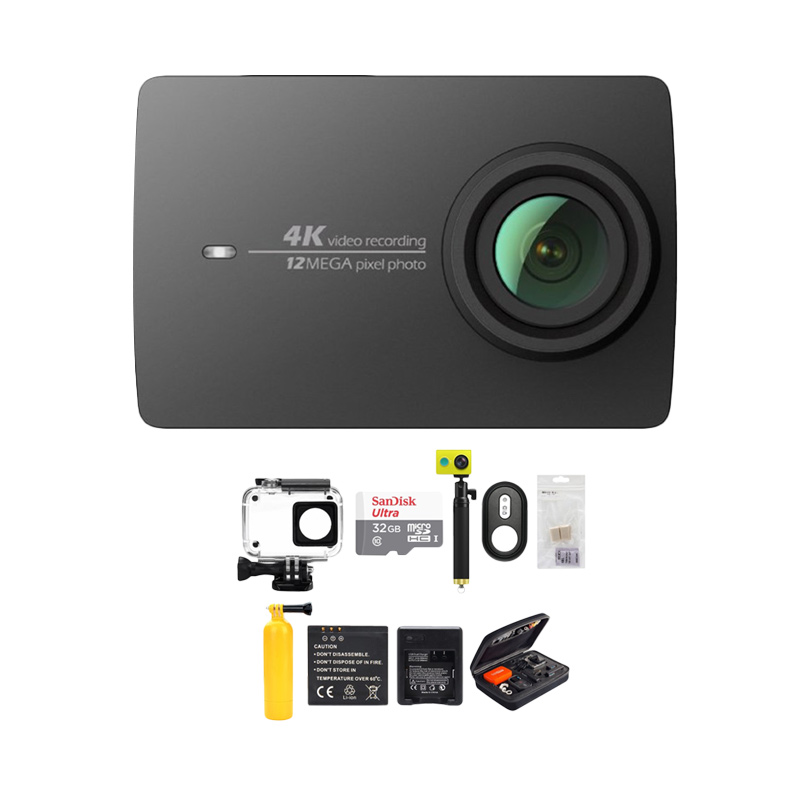 Xiaomi Yi 4K Mark II Action Cam - Hitam [International Version/ Combo Paket Complete] Extra diskon 7% setiap hari Extra diskon 5% setiap hari Citibank – lebih hemat 10%