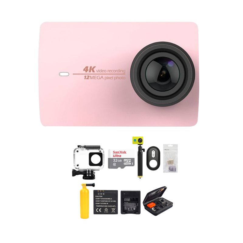 Jual Xiaomi Yi 4K Mark II Action Cam - Pink [International