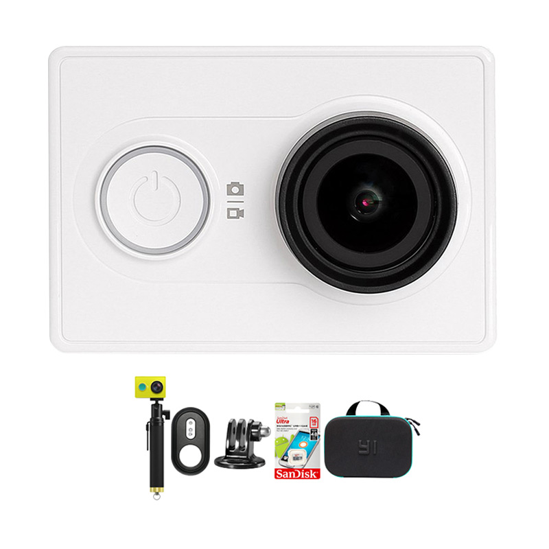 Xiaomi Yi International Paket Combo Hemat Godric Action Camera Original + Gratis Bundling Bonus - Putih. Brand: Xiaomi · 4 ulasan