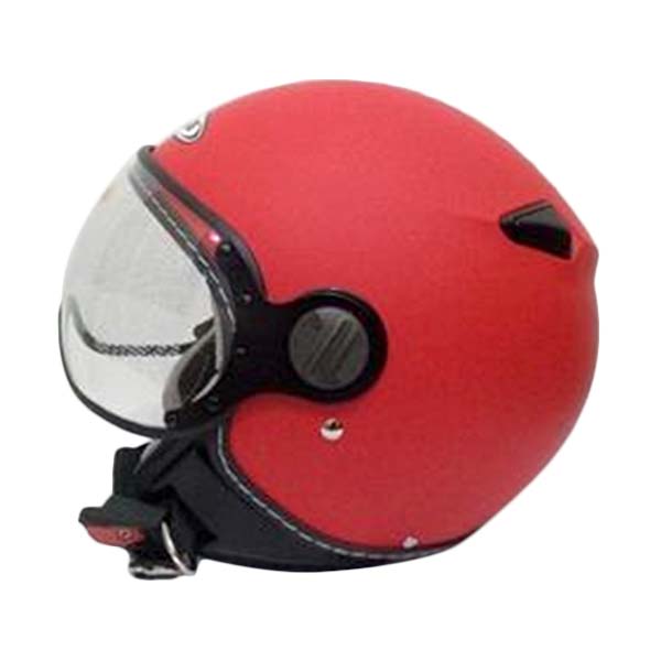 Zeus Import ZS-210 Retro Helm Half Face - Matt Red