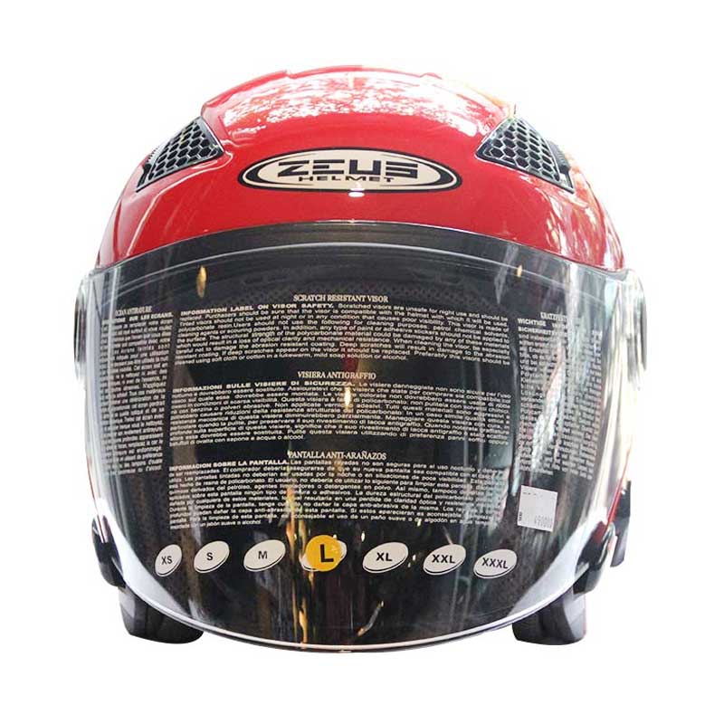 Jual Zeus ZS610 Helm Half Face L Red di Seller Doctor Helm Jatibening, Kota Bekasi Blibli