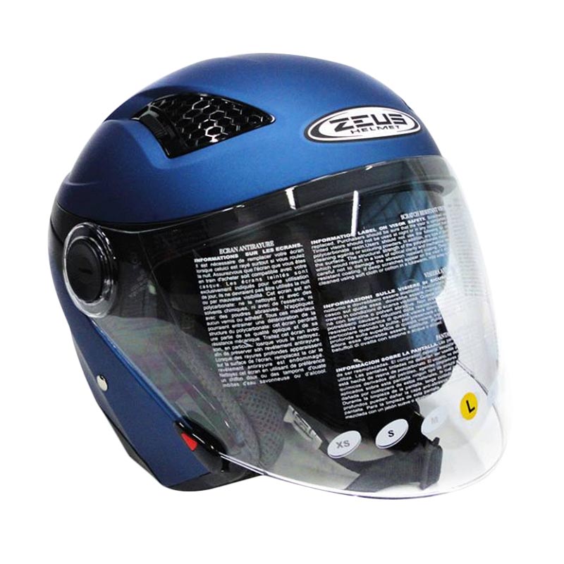 Jual Zeus Zs610 Helm Half Face Matt Blue Di Seller Doctor Helm