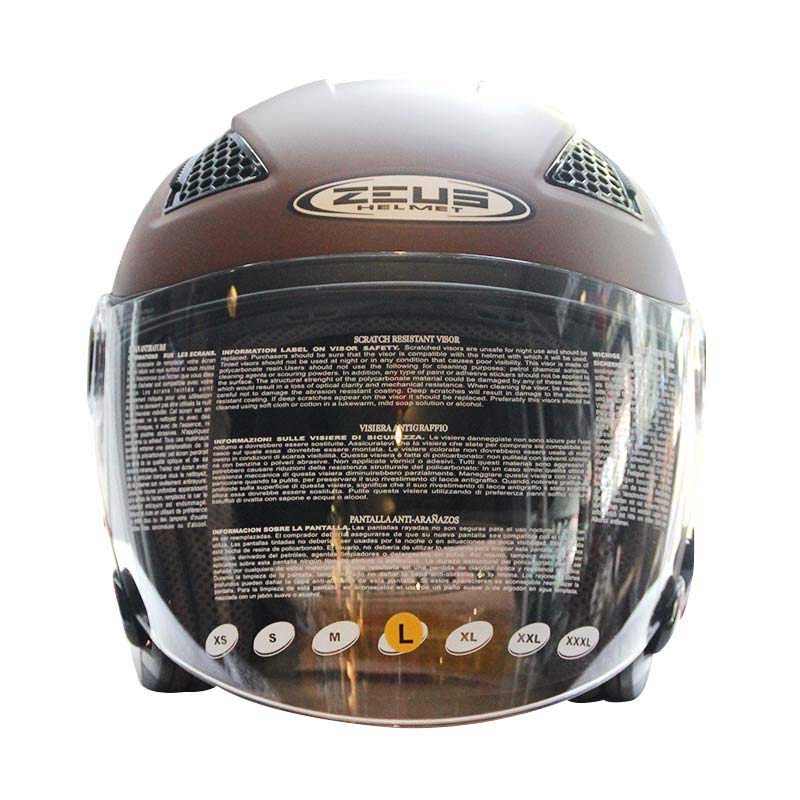 Jual Zeus Zs610 Helm Half Face Matt Brown Di Seller Toko Helmku Mangga Dua Selatan, Kota