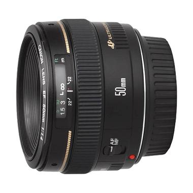 Canon EF 50mm F/1.4 USM Hitam Lensa Kamera