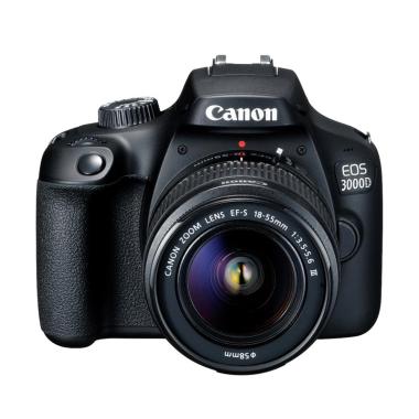 Canon EOS 3000D Kit 18-55mm III Kamera DSLR - Black