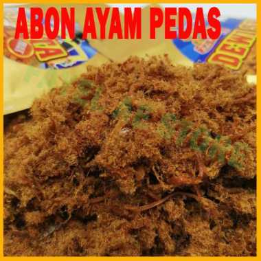 Abon Ayam Rasa Pedas / Abon Daging Ayam Segar Asli Siap Makan / Abon Makanan Instan