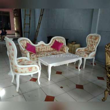 Kursi & Meja Tamu Sofa Louis Modern Duco Minimalis Furniture Jepara -- Multicolor