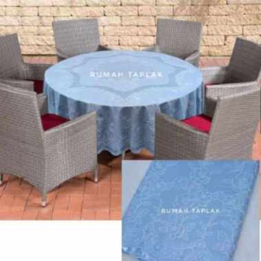 Taplak Meja Makan Plastik Oval/Bulat --