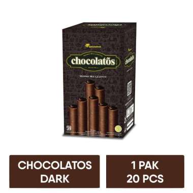 Promo Harga Chocolatos Wafer Roll Cokelat per 24 pcs 8 gr - Blibli