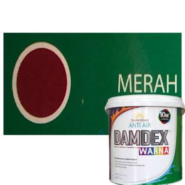 Damdex Warna Pelapis Anti Bocor 2.5 kg Warna Merah