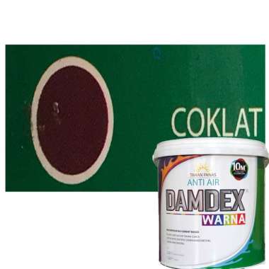 Damdex Warna Pelapis Anti Bocor 2.5 kg Warna Coklat