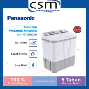 Mesin cuci Panasonic 2 Tabung NA-W76BBZ2H 7 kg Garansi Resmi