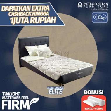 Elite Kasur Springbed Multibed / Divan bed Twilight Spring bed FULL SET 120 x 200 PUTIH
