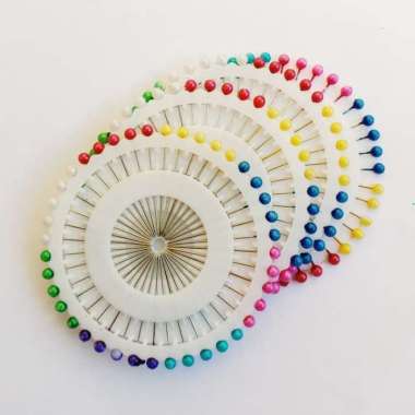 JARUM PENTUL BULAT MERAH,UNGU,KUNING,BIRU,PINK,PUTIH,ORANGE,HIJAU