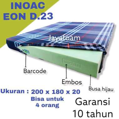 Kasur Busa Inoac 200x180x20 Asli Inoac Eon d23 Garansi 10 Tahun INOAC EON D23 180 x 200 multi colour