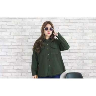 Kemeja Wanita Warna Hijau Army Harga Terbaru Februari 2021 Blibli