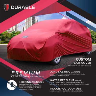 Toyota Hardtop Car Cover Sarung Selimut Tutup Mobil Durable Premium Merah